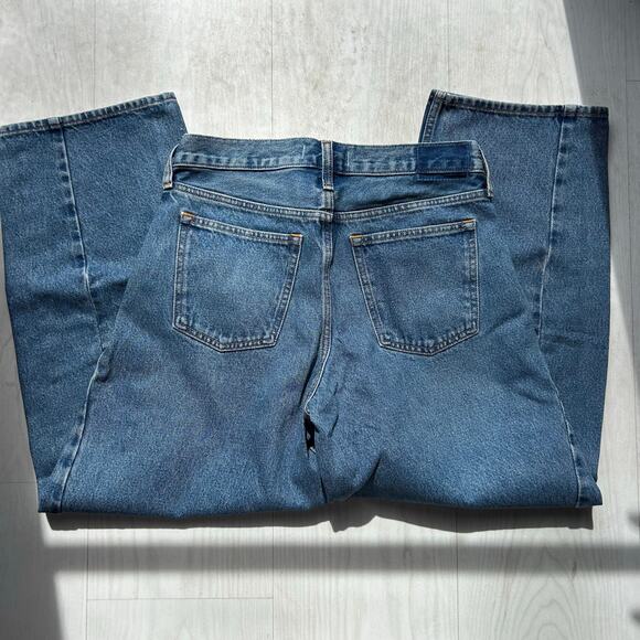 Abercrombie & Fitch Curve Love Barrel Jeans Medium Wash Denim Size 26 Mid Rise - Picture 7 of 10